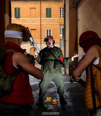 Alessio Nardini. Lucca Comics & Games 2019. Metal Slug Italian Army cosplay. Cosplayer photo