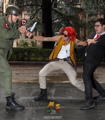 Alessio Nardini. Lucca Comics & Games 2019. Metal Slug Italian Army cosplay. Cosplayer photo