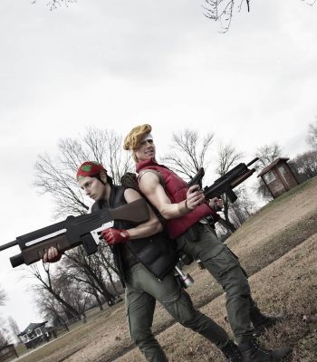 Bluna Vyris. Festival del Fumetto 2019 Parco Esposizioni Novegro. Metal Slug Italian Army cosplay