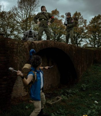 Braccolomeo. Lucca Comics & Games 2019. Metal Slug Italian Army cosplay. Cosplayer photo