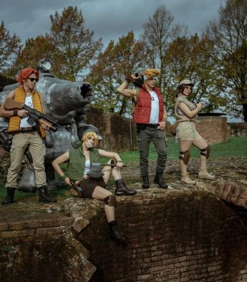 Braccolomeo. Lucca Comics & Games 2019. Metal Slug Italian Army cosplay. Cosplayer photo