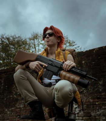 Braccolomeo. Lucca Comics & Games 2019. Metal Slug Italian Army cosplay. Cosplayer photo