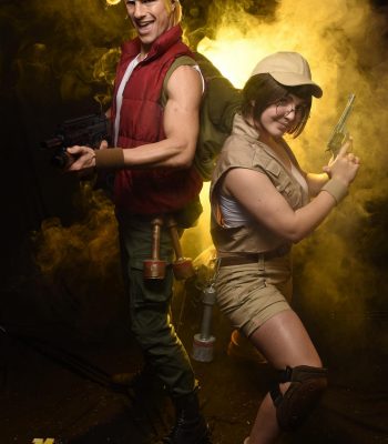 Chiara Santaterra. Lucca Comics & Games 2019. Metal Slug Italian Army cosplay. Cosplayer photo