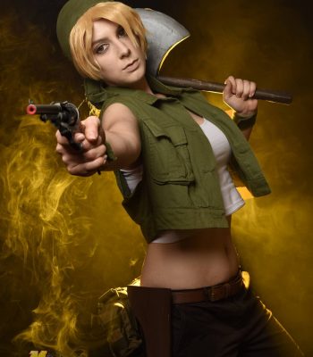 Chiara Santaterra. Lucca Comics & Games 2019. Metal Slug Italian Army cosplay. Cosplayer photo