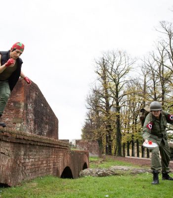 Davide Contenti. Lucca Comics & Games 2019. Metal Slug Italian Army cosplay. Cosplayer photo