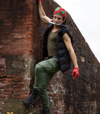 Davide Contenti. Lucca Comics & Games 2019. Metal Slug Italian Army cosplay. Cosplayer photo