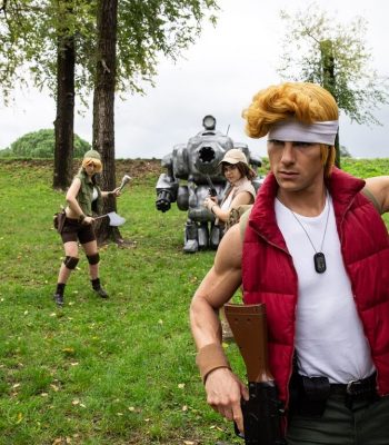 Davide Contenti. Lucca Comics & Games 2019. Metal Slug Italian Army cosplay. Cosplayer photo