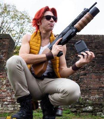 Davide Contenti. Lucca Comics & Games 2019. Metal Slug Italian Army cosplay. Cosplayer photo