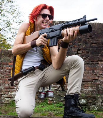 Davide Contenti. Lucca Comics & Games 2019. Metal Slug Italian Army cosplay. Cosplayer photo