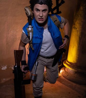 Davide Contenti. Lucca Comics & Games 2019. Metal Slug Italian Army cosplay. Cosplayer photo