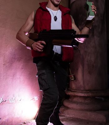 Davide Contenti. Lucca Comics & Games 2019. Metal Slug Italian Army cosplay. Cosplayer photo