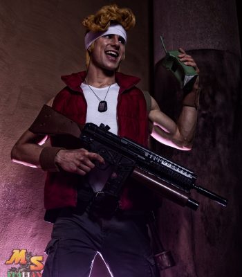 Davide Contenti. Lucca Comics & Games 2019. Metal Slug Italian Army cosplay. Cosplayer photo