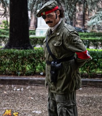 Davide Contenti. Lucca Comics & Games 2019. Metal Slug Italian Army cosplay. Cosplayer photo