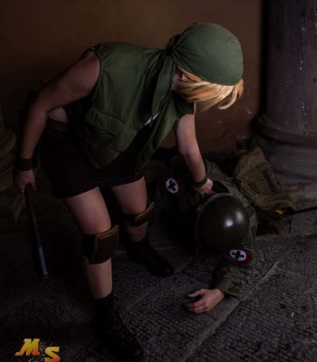 Davide Contenti. Lucca Comics & Games 2019. Metal Slug Italian Army cosplay. Cosplayer photo