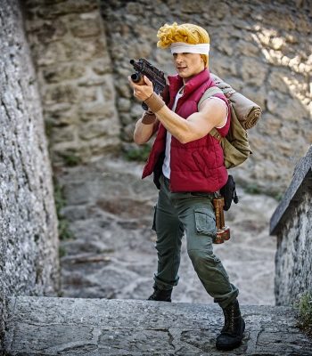 Davide Delorenzi (Notomb). San Marino Photocosplay. Metal Slug Italian Army cosplay. Marco Rossi