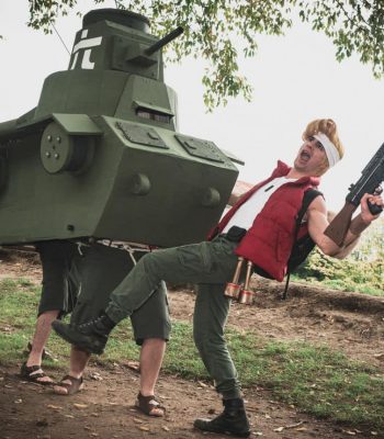 Fotografi a tutta birra. Lucca Comics & Games 2018. Metal Slug Italian Army cosplay. Cosplayer photo