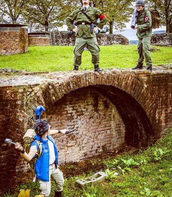 Giorgio Ialenti. Lucca Comics & Games 2019. Metal Slug Italian Army cosplay. Cosplayer photo