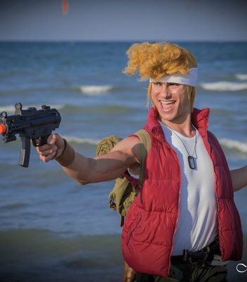 Matteo Agostini. Rimini Comix 2019. Metal Slug Italian Army cosplay. Comics. Cosplayer photo