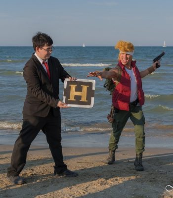 Matteo Agostini. Rimini Comix 2019. Metal Slug Italian Army cosplay. Comics. Cosplayer photo