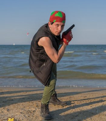 Matteo Agostini. Rimini Comix 2019. Metal Slug Italian Army cosplay. Comics. Cosplayer photo