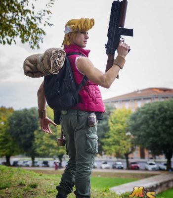 Salvatore 80mm. Lucca Comics & Games 2018. Metal Slug Italian Army cosplay. Cosplayer photo