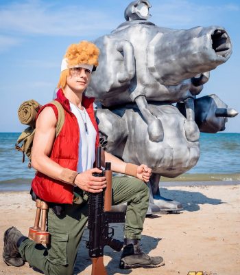 Simone Ragazzini. Rimini Comix 2019. Metal Slug Italian Army cosplay. Comics. Cosplayer photo