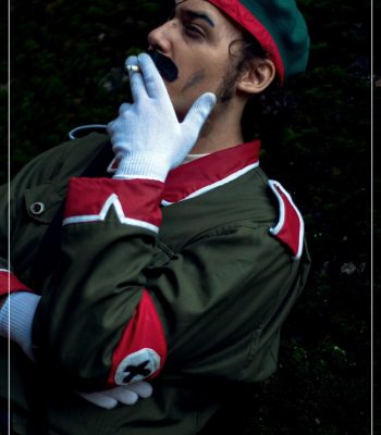 Sofinnastic. Lucca Comics & Games 2018. Metal Slug Italian Army cosplay. Cosplayer photo